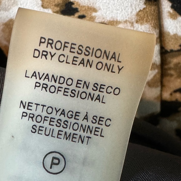 jacket, Calvin Klein leopard animal pattern lined 14W faux pockets office casual - Picture 6 of 9